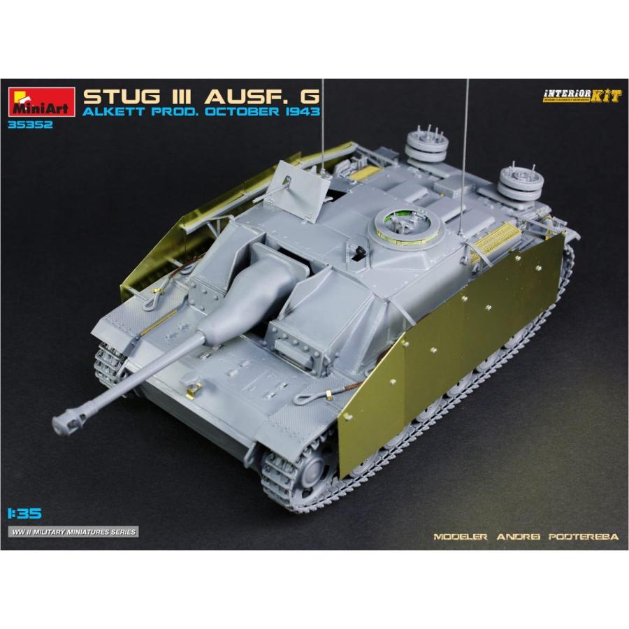 ミニアート 1/35 ドイツ 3号突撃砲 Ausf.G 1943年10月 アルケット社製 フルインテリア プラモデル MA35352_1
