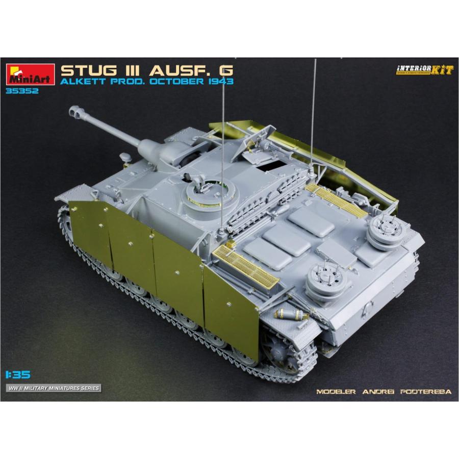 ミニアート 1/35 ドイツ 3号突撃砲 Ausf.G 1943年10月 アルケット社製 フルインテリア プラモデル MA35352_2