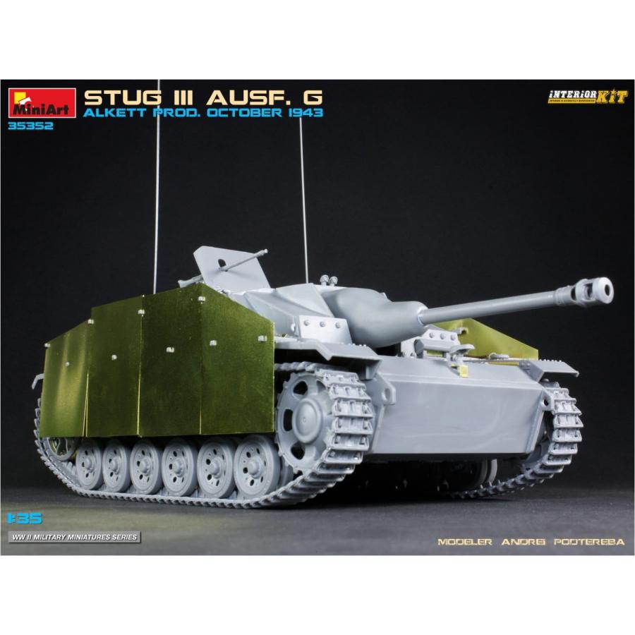 ミニアート 1/35 ドイツ 3号突撃砲 Ausf.G 1943年10月 アルケット社製 フルインテリア プラモデル MA35352_3