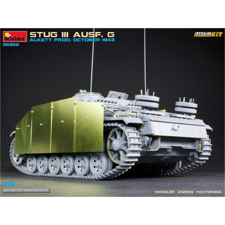 ミニアート 1/35 ドイツ 3号突撃砲 Ausf.G 1943年10月 アルケット社製 フルインテリア プラモデル MA35352_4