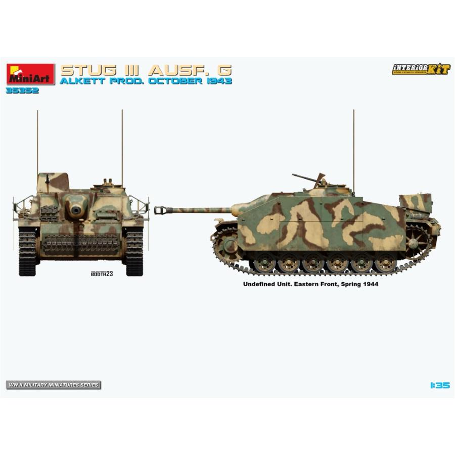 ミニアート 1/35 ドイツ 3号突撃砲 Ausf.G 1943年10月 アルケット社製 フルインテリア プラモデル MA35352_7