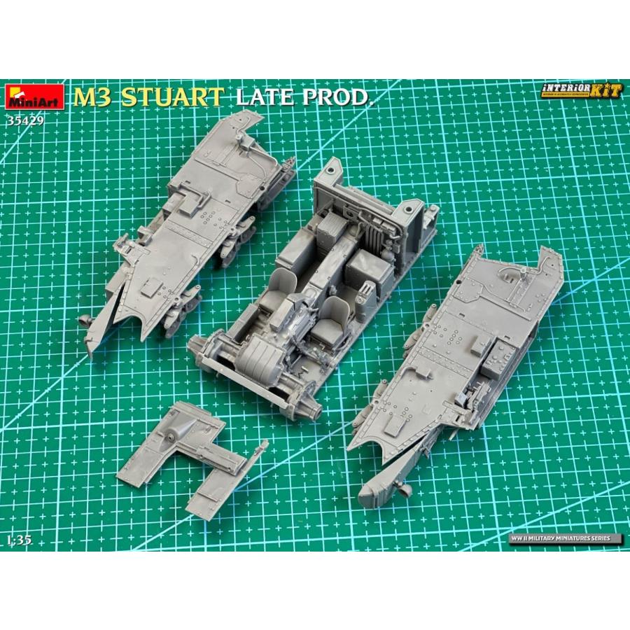 ミニアート 1/35 M3 スチュアート 後期型 フルインテリア プラモデル MA35429 (戦車)_1