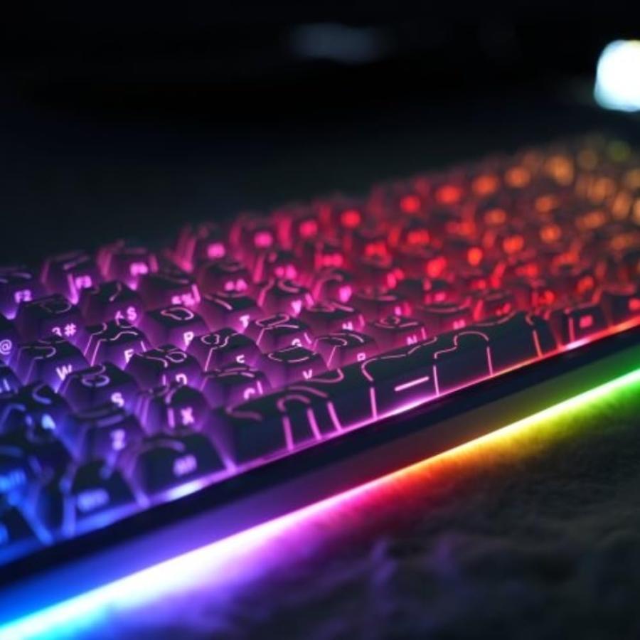 JYF.QUANYI キーキャップ 98キー 等高線4.0 ダブルショット PBT 光透過