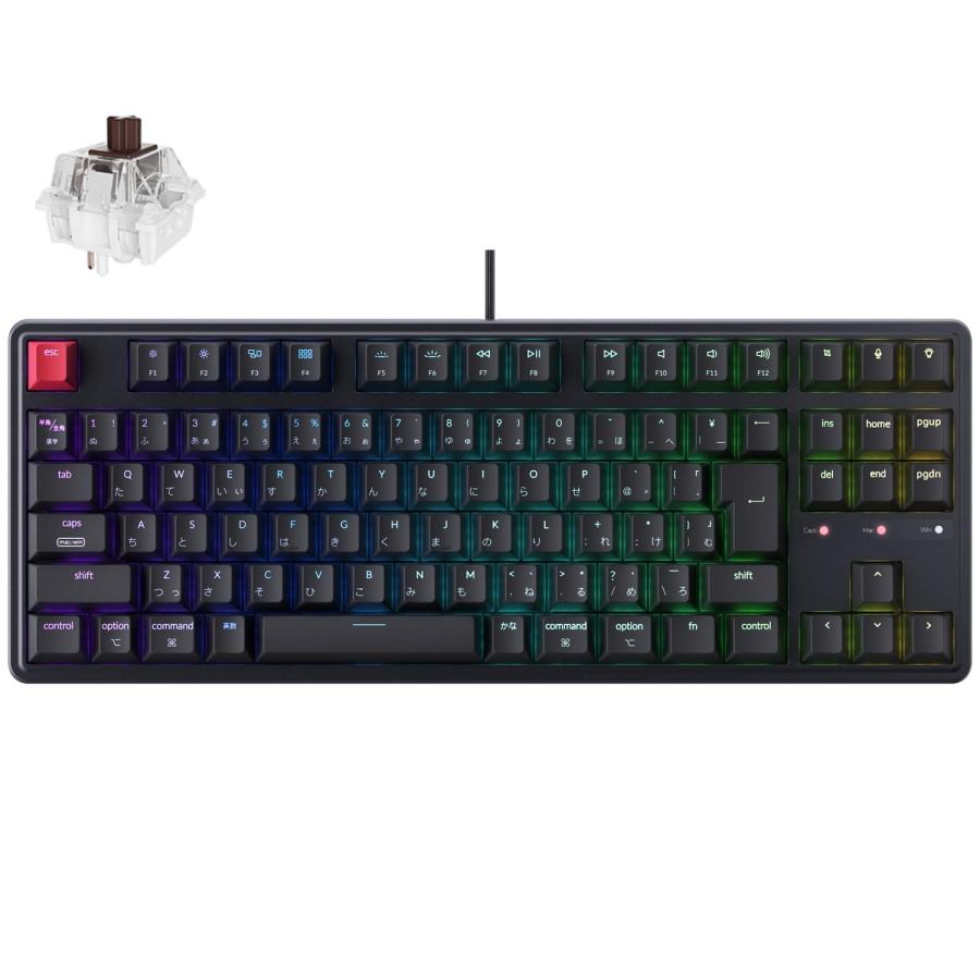 国内正規品】Keychron C3 Pro 8K RGB TKL 80%配列 JISレイアウト QMK