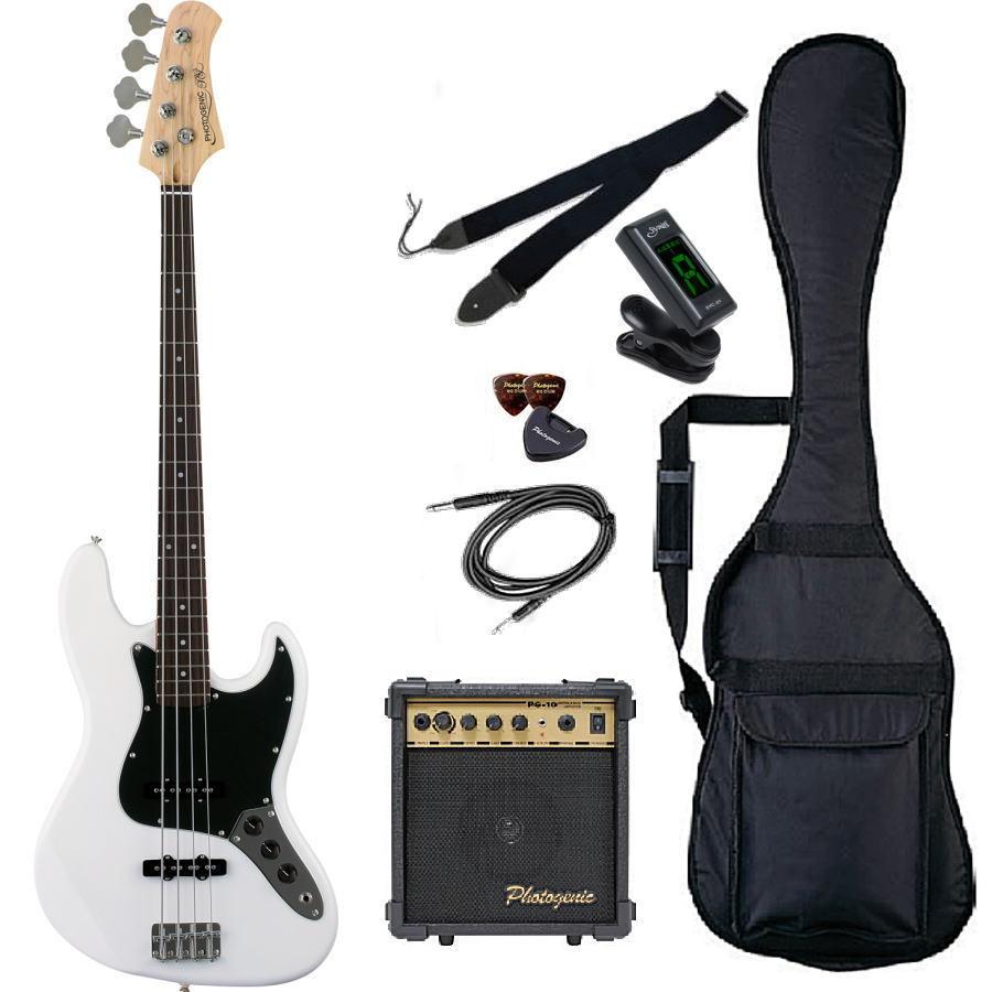 カ*ク様 PhotoGenic JB-240/WH/B3P(S.C) エレキベー Photogenic フォトジェニック JB240 WH B3P 【エレキベース初心者入門8