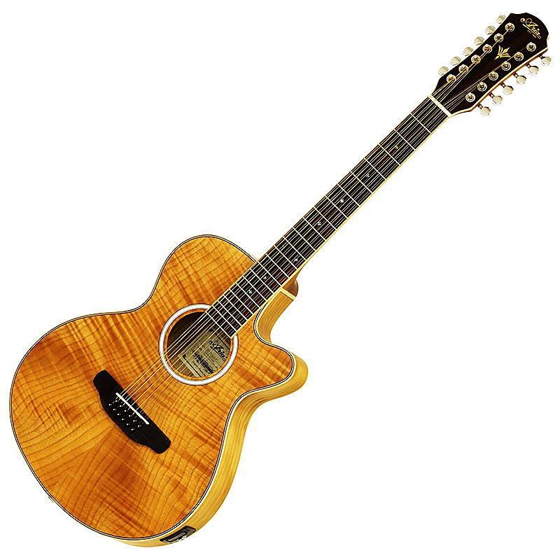 クリスマス特集2021 アリア エレアコ エレクトリックアコースティックギター 12弦 Elecord Natural FET-DLX-12 ARIA アコースティックギター、クラシックギター