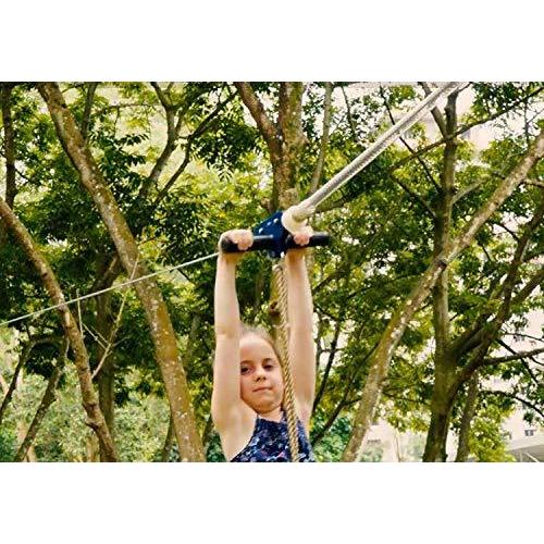 庭で使えるジップライン組み立てセット 95フィート 