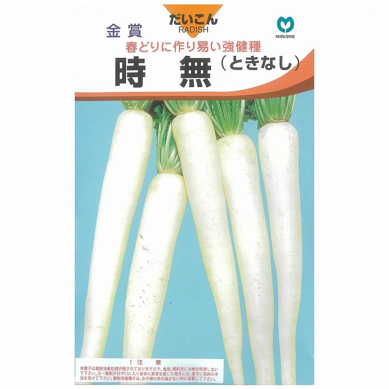 だいこん R N ダイコン】早太り花不知時無大根（ときなし・時なし大根）〔固定種0045
