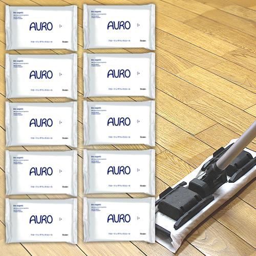 アウロ AURO フローリングワックスシート 10枚×10個 フローリングシート 掃除 フロアワックス ウェットシート | AURO