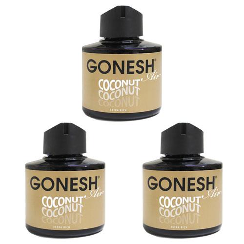 車 芳香剤 GONESH ガーネッシュ ココナッツ 3個組 芳香剤 お香 フレグランス リキッドエアフレッシュナー カーフレグランス ココナツ 部屋 置き型 | GONESH