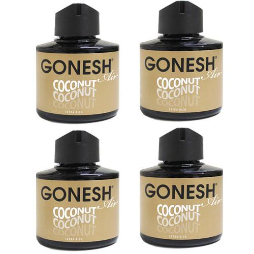 車 芳香剤 GONESH ガーネッシュ ココナッツ 4個組 芳香剤 お香 フレグランス リキッドエアフレッシュナー カーフレグランス ココナツ 部屋 置き型 | GONESH