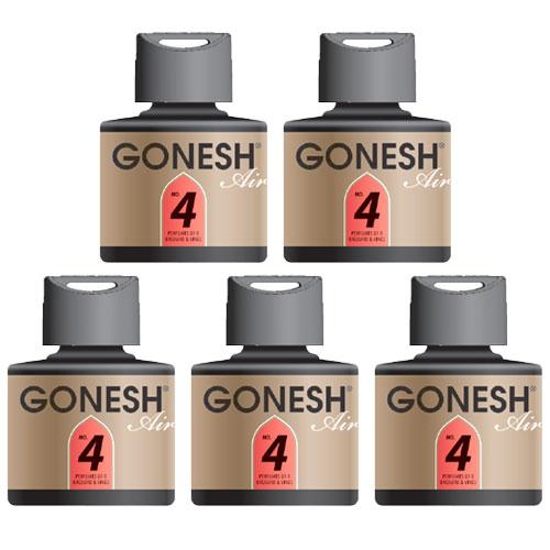 車 芳香剤 GONESH ガーネッシュ No4 5個組 芳香剤 お香 フレグランス リキッドエアフレッシュナー カーフレグランス 部屋 置き型 | 