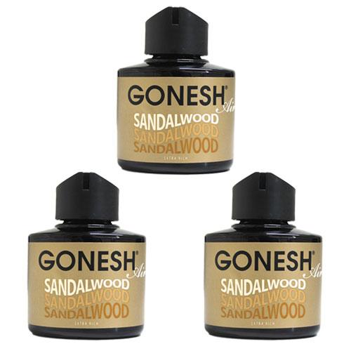 GONESH サンダルウッド ホームフレグランス 3本セット GONESH（ガーネッシュ） 車 芳香剤 置き型 サンダルウッド 3個組 部屋