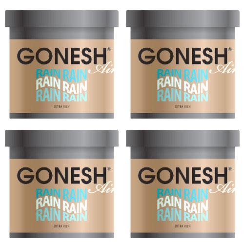 GONESH（ガーネッシュ） 車 芳香剤 RAIN 4個 レイン 置き型ゲル芳香剤