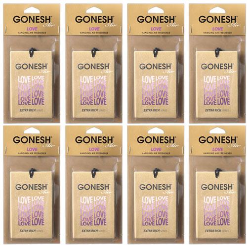 車 芳香剤 GONESH ガーネッシュ ハンキングエアフレッシュナー ラブ 8個ペーパーフレグランス 吊り下げ カーフレグランスペーパー others | 