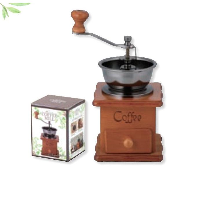 コーヒーミル 手動 手挽きコーヒーミル 木製 木柄コーヒーミル