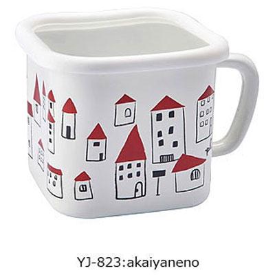 ホーローマルチスクエアーポット 保存容器 味噌ポット キャニスター IH