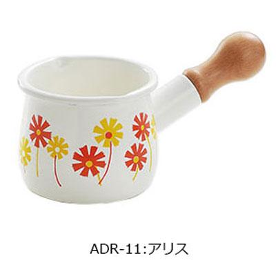 ホーローミルクパン10cm プチミルクパン 片手鍋 木柄 レトロ調