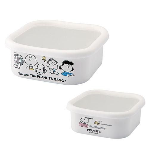 SNOOPY（スヌーピー） スヌーピーホーロースクエアストッカーL 保存