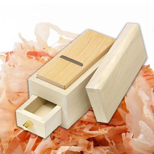 日本製 極みミニ鰹箱 かつお節削り 削り節 鰹節削り器 木製 コンパクト