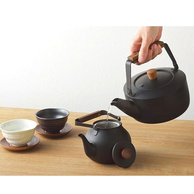 タマハシ 日本製 茶きケトル大 くろいろケトル ステンレスケトル 2.0L
