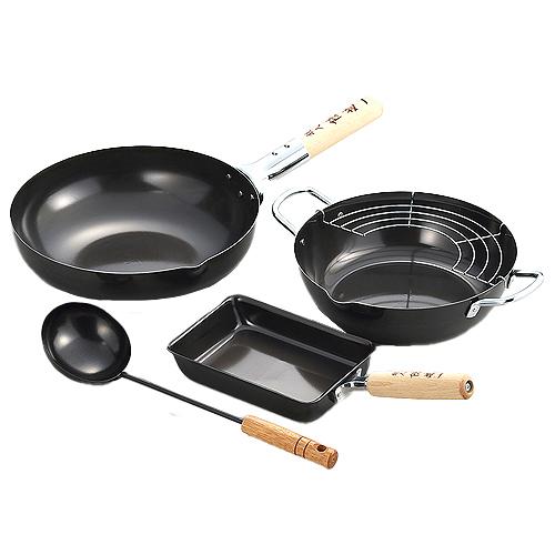 タマハシ 中華鍋 鉄 北京鍋 IH対応 鉄フライパン 玉子焼器揚げ物鍋中華