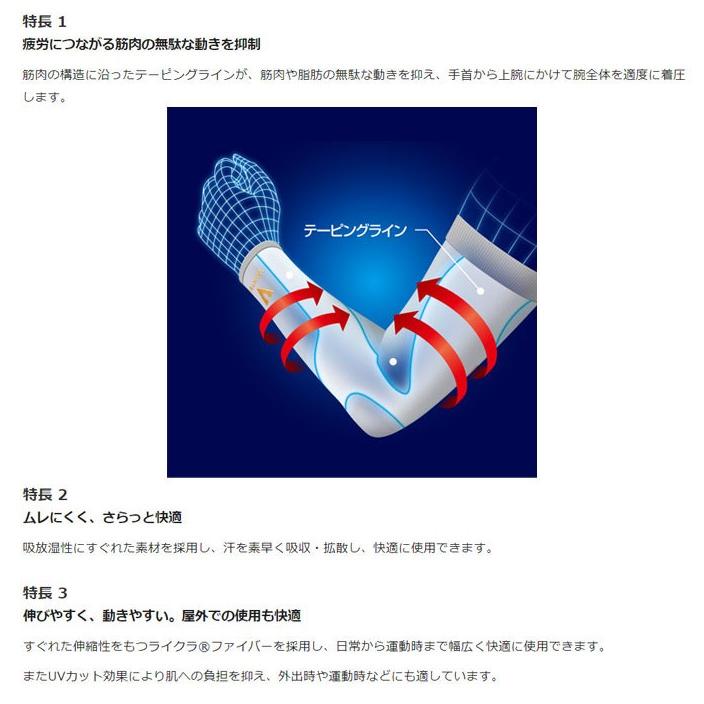 バンテリンコーワ バンテリン リカバリーアームスリーブ テーピング