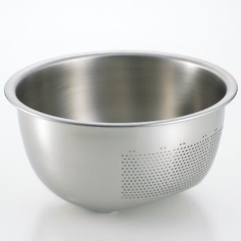 ステンレスボウル 水切りボウル 3WAY水切りキッチンボウル ザル
