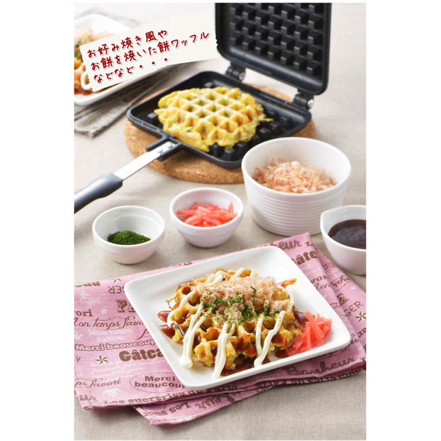 朝食用の4つの穴のある焦げ付き防止ワッフルメーカー朝食用の 木製