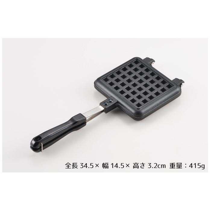 直火用ワッフルメーカー キャンプ ワッフルパン あつあつワッフル