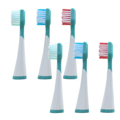 音波歯ブラシ デンタルソニックプロ リニア用替えブラシ6本組 シリコン
