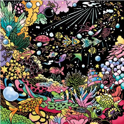 スクラッチアートきらめく海と珊瑚礁のファンタジー 大人の塗り絵