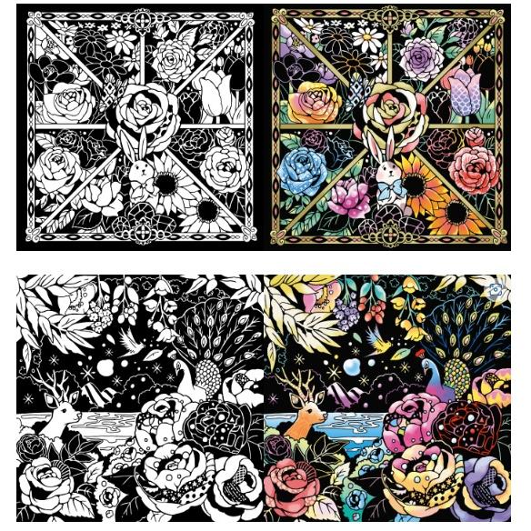 塗り絵 スクラッチアート 17冊 未使用品 ぬり絵 塗り絵 スクラッチ