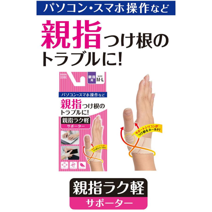手首サポーター 親指サポーター 腱鞘炎 親指ラク軽サポーター シリコンサポーター 左右兼用 |  | 01