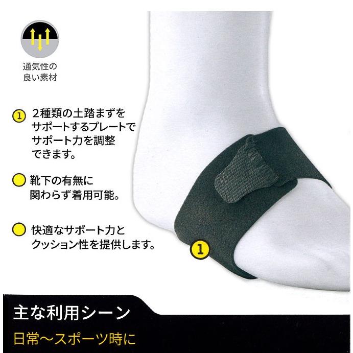 フツロ 土踏まずサポーター アーチサポーター 足裏サポーター 左右兼用2個入り 偏平足 3Ｍ |  | 03