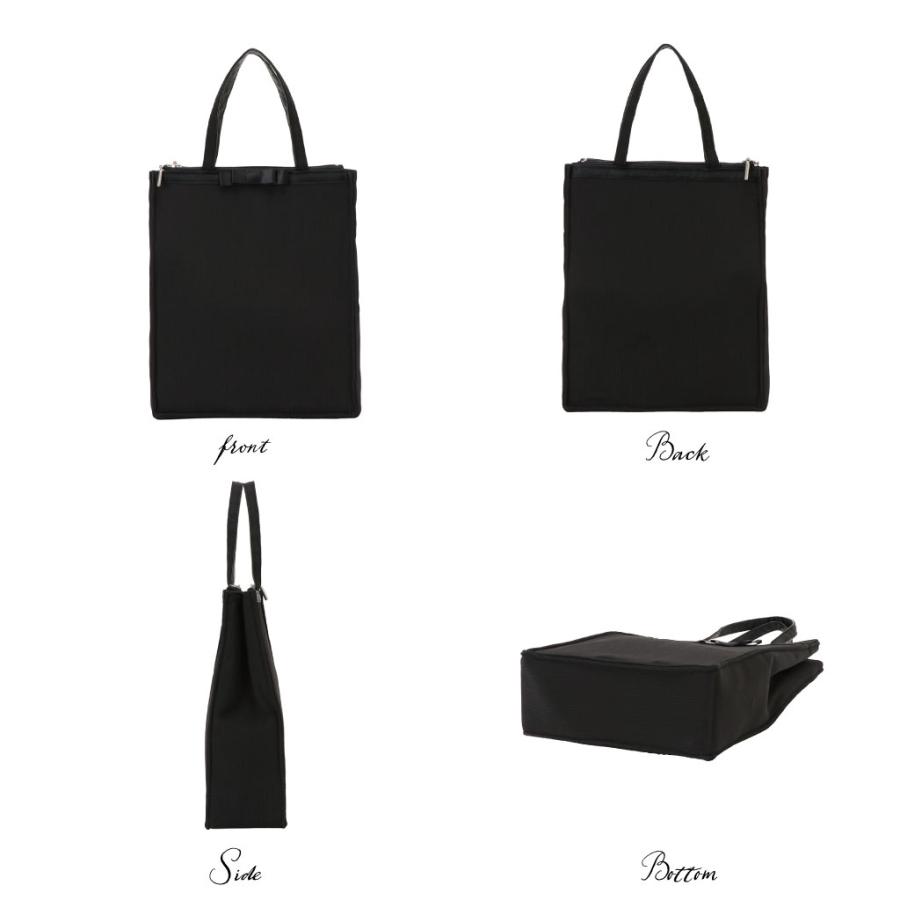 リボンフォーマルバッグ 黒 グレー 自立サブバッグ セレモニーバッグ 大きめ 軽量 葬儀 慶弔両用 冠婚葬祭 入学式 卒業式 大容量  布製 母の日 プレゼント |  | 04