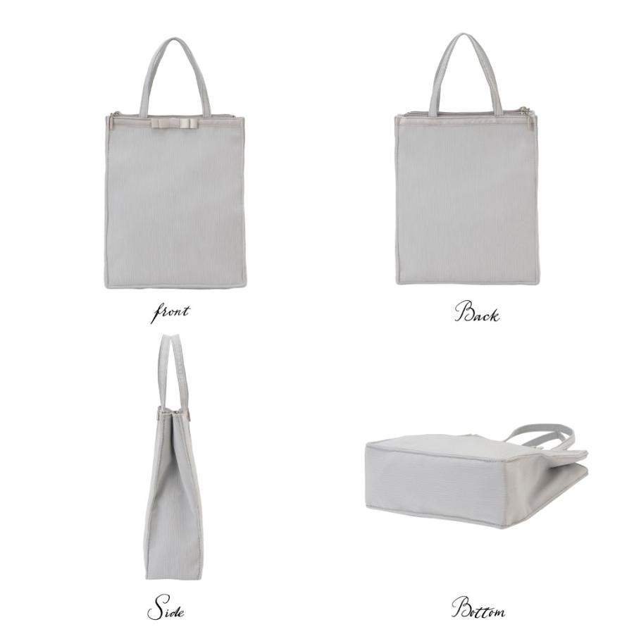 リボンフォーマルバッグ 黒 グレー 自立サブバッグ セレモニーバッグ 大きめ 軽量 葬儀 慶弔両用 冠婚葬祭 入学式 卒業式 大容量  布製 母の日 プレゼント |  | 05