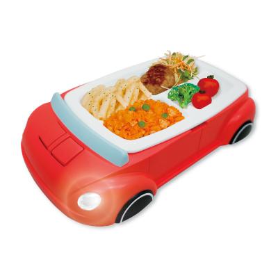 Hashy（ハシー） お子様ランチプレート ひかる！音が鳴る♪車ランチ