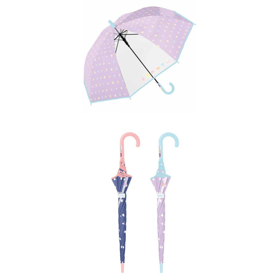 傘 子供 女の子 長傘 キッズ 雨傘 55cm 小学校 通学 おしゃれ 雨に濡れると色が変わる フルーツドット 生活通販お助け隊 通販 Yahoo ショッピング