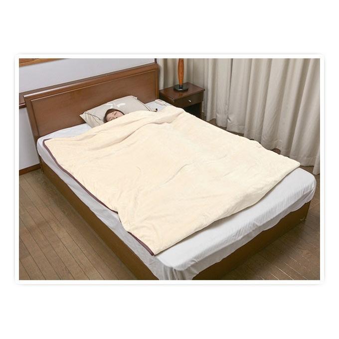 電気毛布 足入れポケット付き フランネル電気毛布 掛敷兼用 12時間で自動停止 2時間タイマー付き 足ポケット 電気毛布 あったかマット 足入れマット | ON-LIFE | 04
