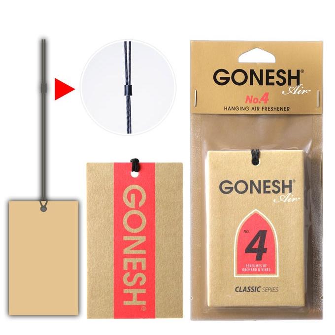車 芳香剤 GONESH ガーネッシュ ハンキングエアフレッシュナー No4 ペーパーフレグランス 吊り下げ カーフレグランスペーパー |  | 02