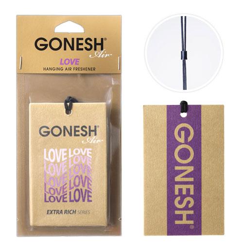 車 芳香剤 GONESH ガーネッシュ ハンキングエアフレッシュナー ラブ ペーパーフレグランス 吊り下げ カーフレグランスペーパー others | 