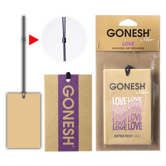 車 芳香剤 GONESH ガーネッシュ ハンキングエアフレッシュナー ラブ ペーパーフレグランス 吊り下げ カーフレグランスペーパー others |  | 02