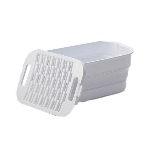 つけ置きバケツ 折りたたみ つけ置き洗い 漂白 上履き 蓋 洗濯板付 折りたたみバケツ 四角 洗い桶 シリコンバケツ つけ置きバスケット 洗濯 多機能洗い桶 | 伊勢藤 | 06