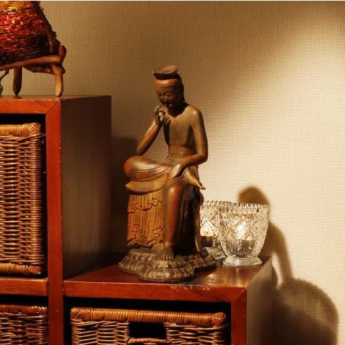 イスム 弥勒菩薩 リアル仏像 フィギュア 置物 インテリア仏像