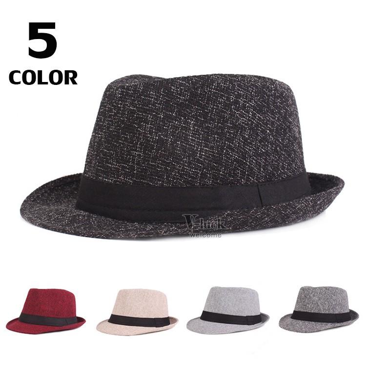 おしゃれ 中折れ帽 メンズ ハット 帽子 中折れハット 紫外線防止 紳士