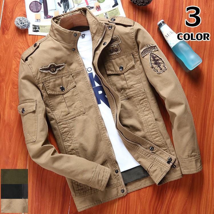 ミリタリージャケット メンズ M65ジャケット ブルゾン ジャンパー アウトドア 陸軍 40代 50代 秋 秋服 Ota V Luck 通販 Yahoo ショッピング
