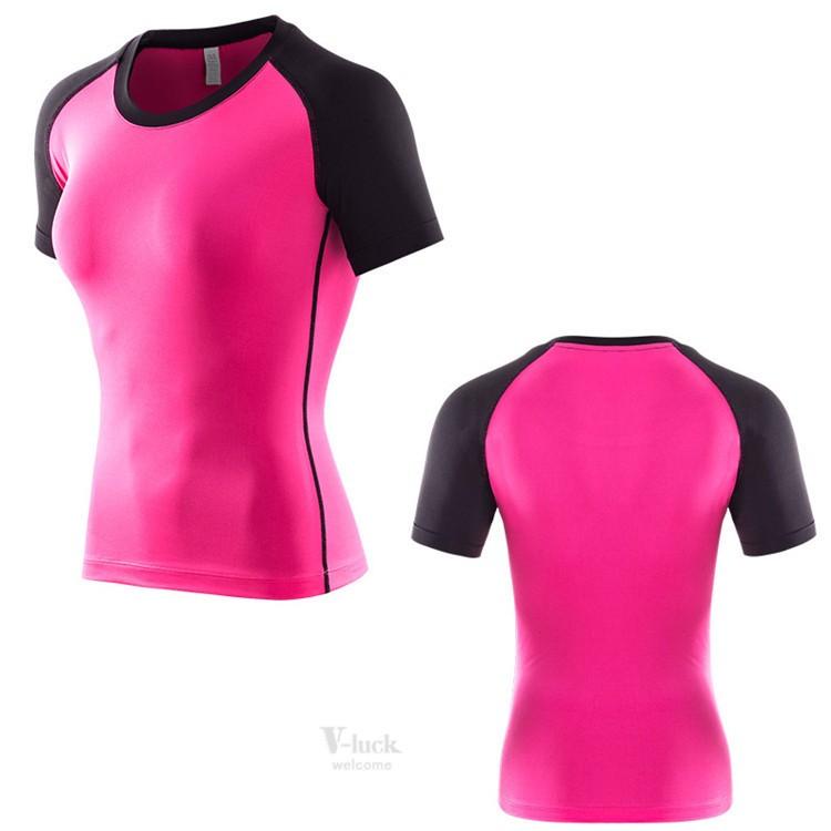 加圧インナー ヨガウェア レディース 半袖 フィットネス Tシャツ コンプレッションウェア ジム ウェア アンダー 春夏 Ota V Luck 通販 Yahoo ショッピング