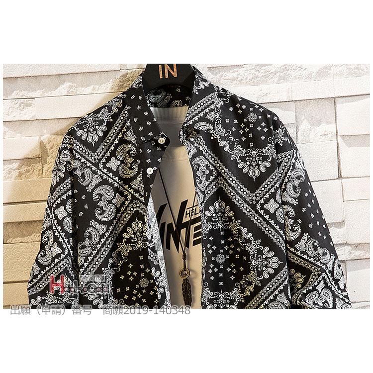 アロハシャツ メンズ 開襟シャツ 長袖 コーデ 総柄シャツ レーヨン