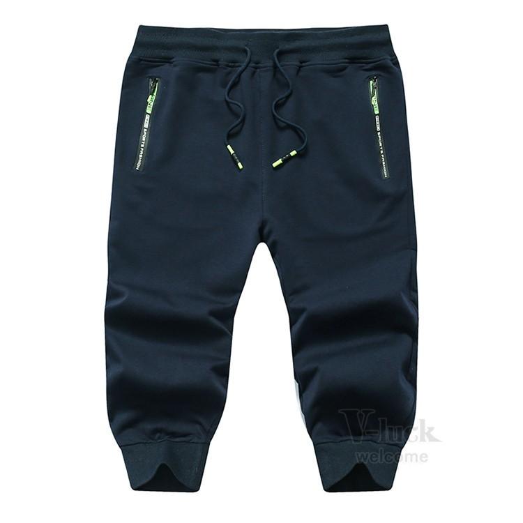 ジョガーパンツ メンズ クロップドパンツ スポーツパンツ 七分丈パンツ おしゃれ ショートパンツ ファッション 無地 Ota V Luck 通販 Yahoo ショッピング